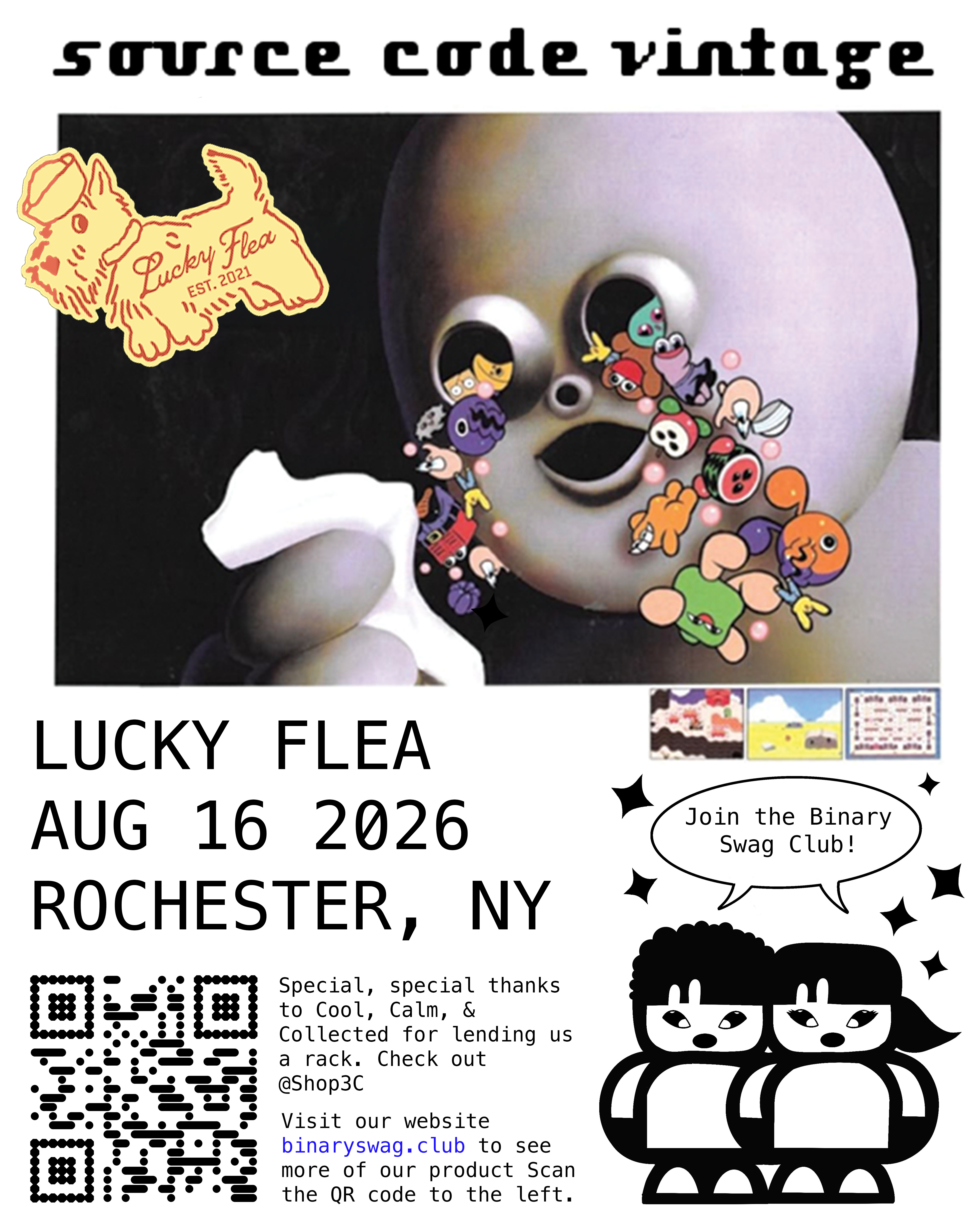 The Lucky Flea event flyer